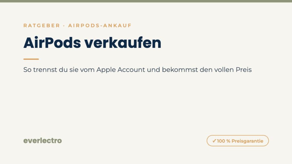 everlectro Ratgeber-Cover: AirPods verkaufen