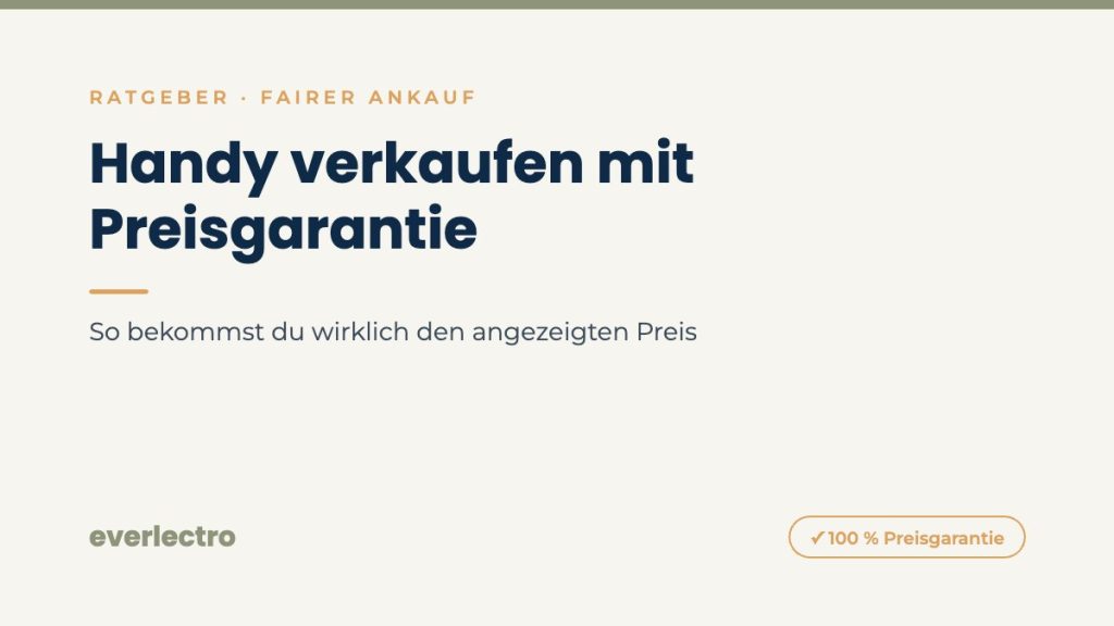 everlectro Ratgeber-Cover: Handy verkaufen mit Preisgarantie