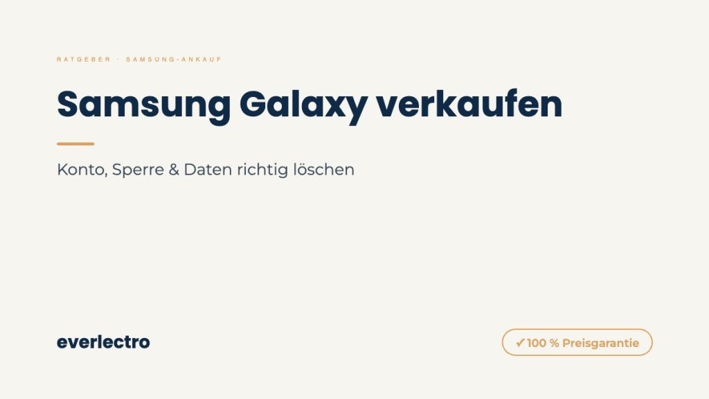 everlectro Ratgeber-Cover: Samsung Galaxy verkaufen